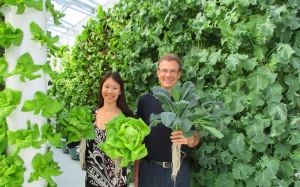 Future Growing co-founder Jessica Blank with True Garden co-founder Troy Albright.